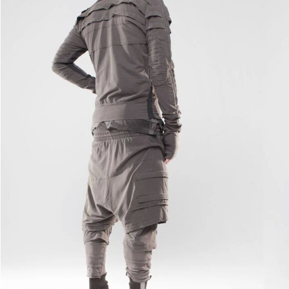 DEMOBAZA MEN S18 REUNION Hoodie Fit Portal Gray Distressed Jacket M - Picture 4 of 16